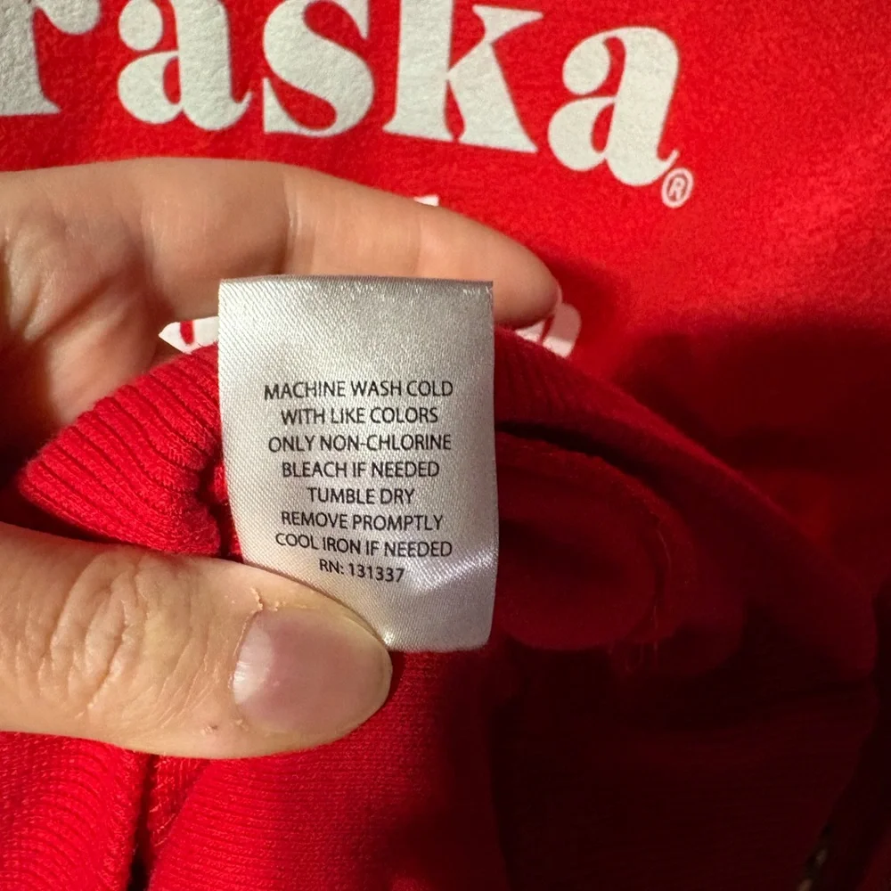 NWT! Chicka-d Nebraska Huskers Red Crewneck Sweatshirt Medium - Picture 7 of 7
